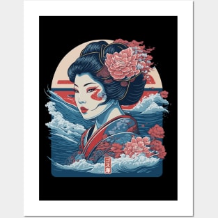 Geisha Sea Posters and Art